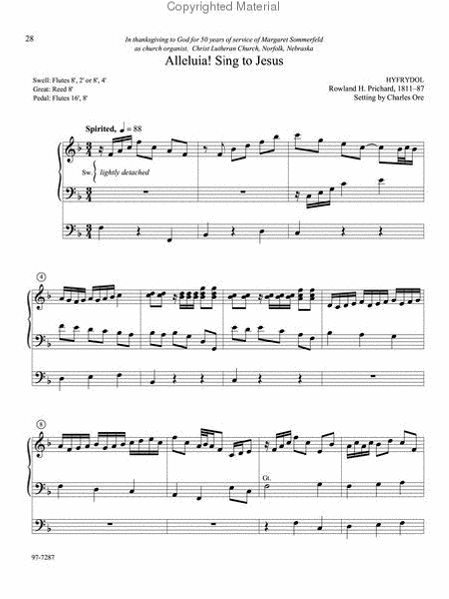 Eleven Compositions for Organ, Set VIII Organ scores gallery preview page 6
