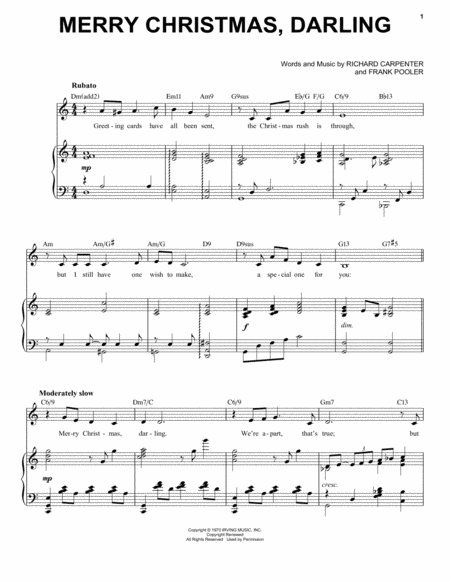 Merry Christmas, Darling [Jazz Version] (arr. Brent Edstrom)