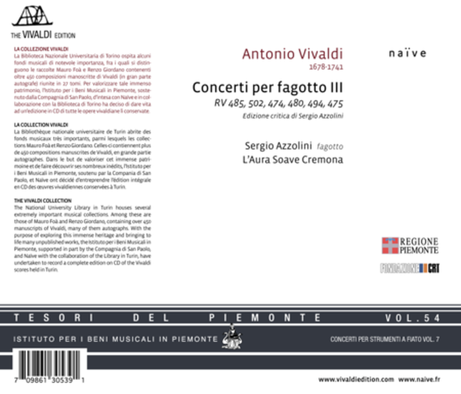 Concerti Per Fagotto III image number null