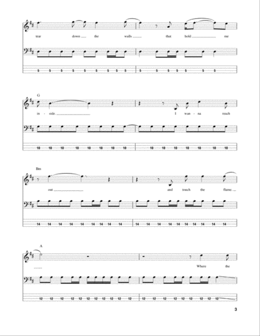 Where The Streets Have No Name Guitar Tablature scores gallery preview page 3