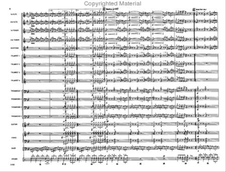 Touchin' All The Basses Jazz Ensemble scores gallery preview page 9