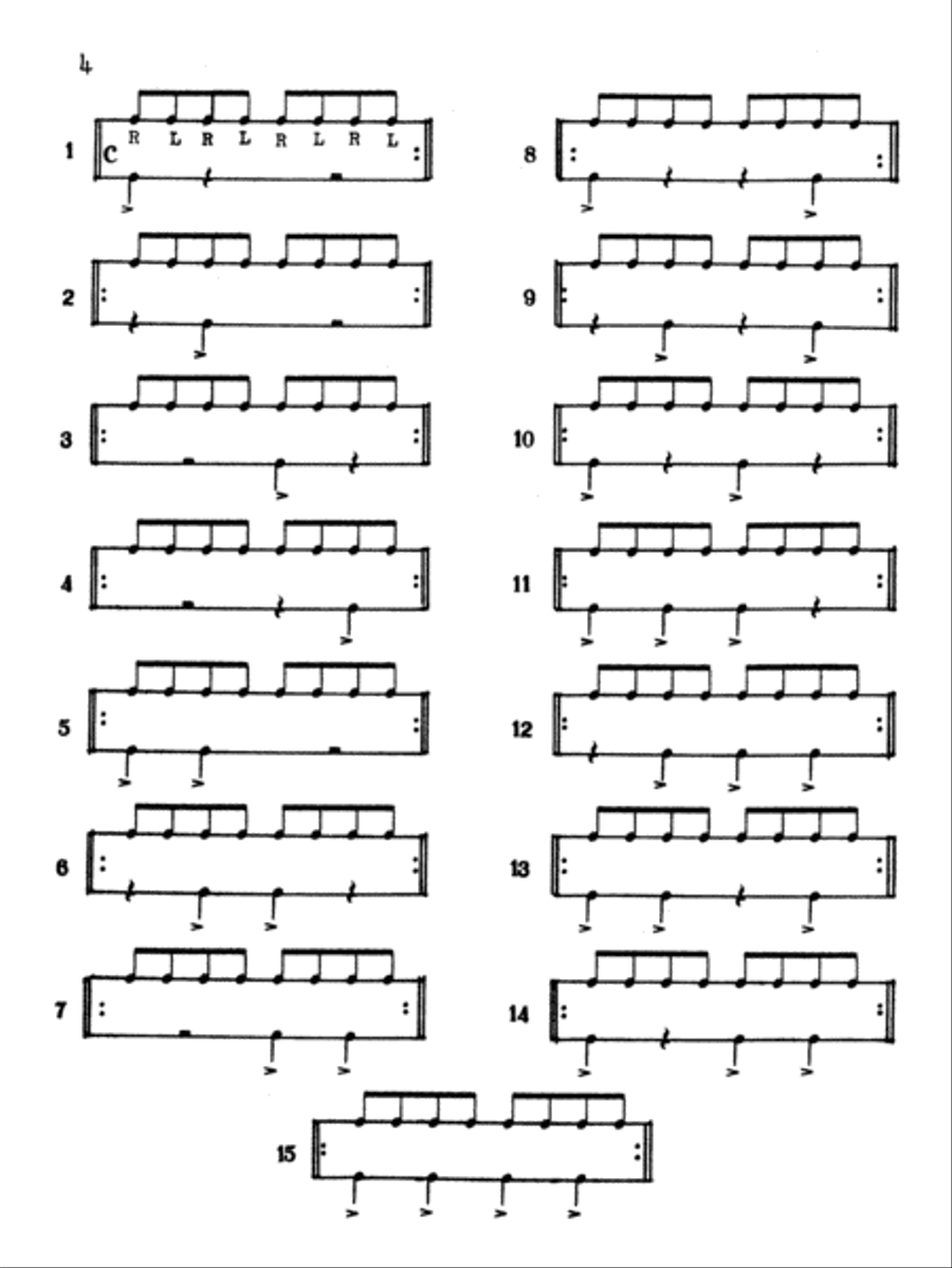 Progressive Steps to Bass Drum Technique for the Modern Drummer Drum Set scores gallery preview page 3