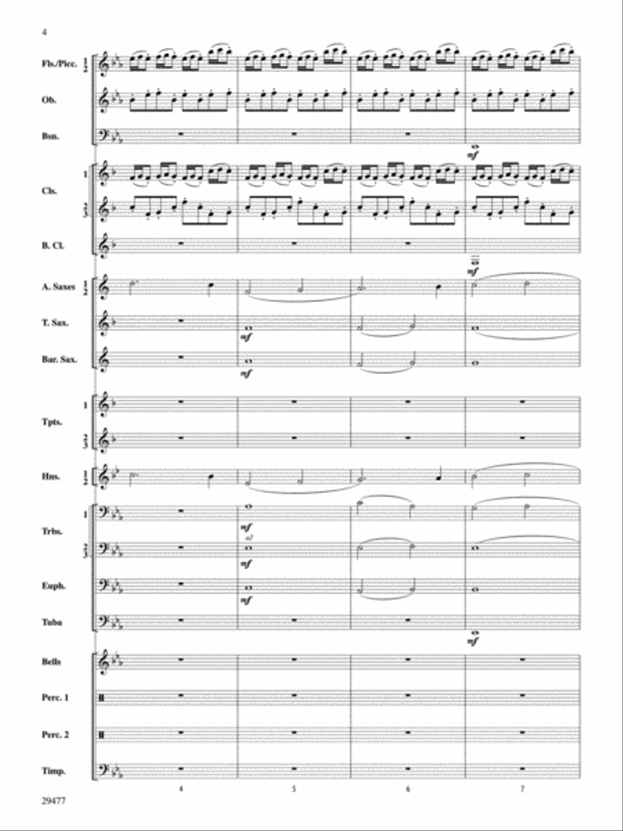 Flight of the Piasa Concert Band scores gallery preview page 3
