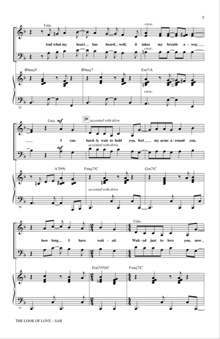 The Look Of Love 3-Part scores gallery preview page 4