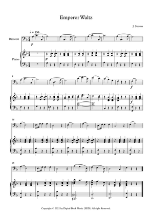 Emperor Waltz - Johann Strauss Jr. (Bassoon + Piano)