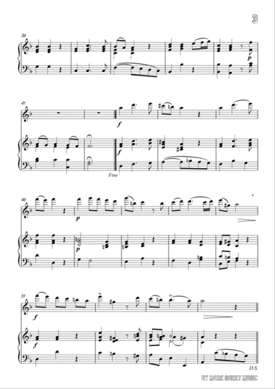 Handel-Lascia ch'io pianga,for Flute and Piano Flute Solo scores gallery preview page 5