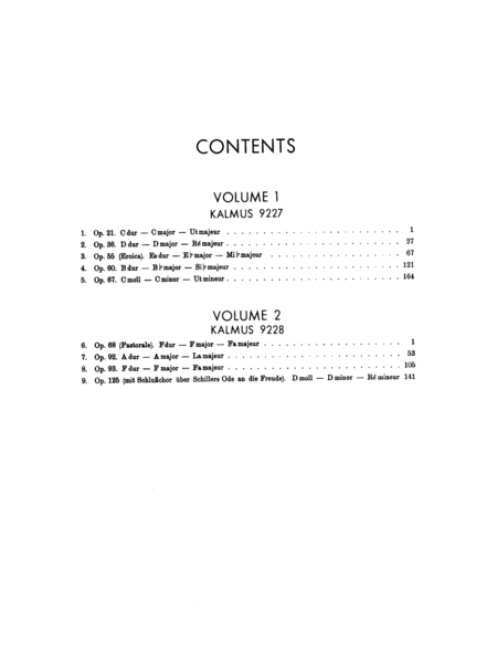 Symphonies, Volume 1