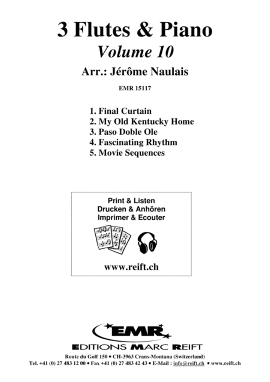 3 Flutes & Piano Vol. 10 Flute scores gallery preview page 2
