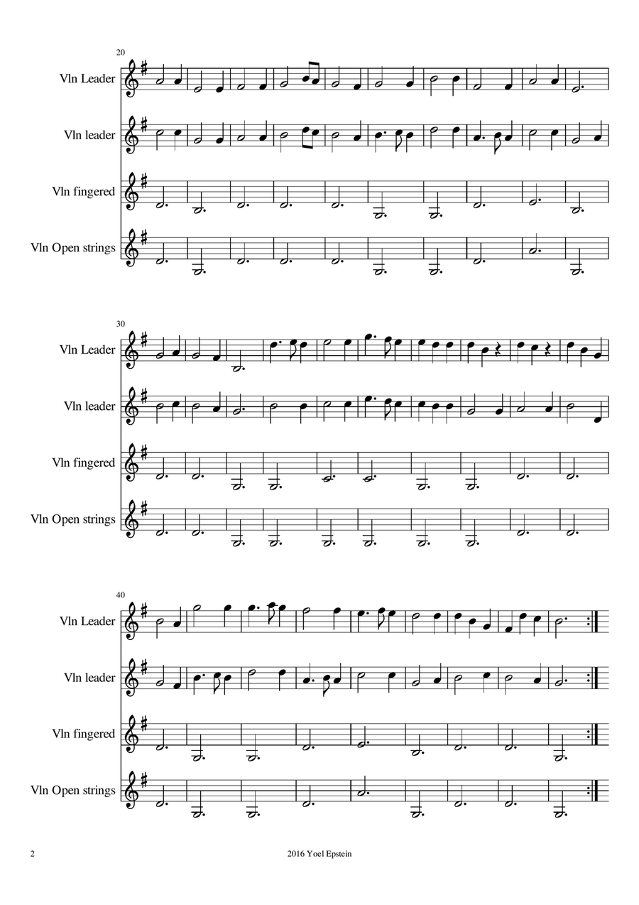 Open-String Symphony 2: easy violin ensemble pieces for mixed skill levels String Trio scores gallery preview page 5