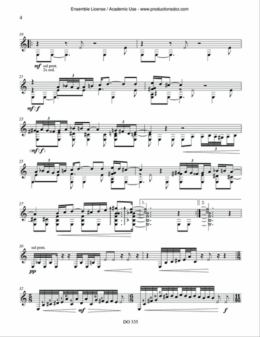 Averröes Dance Averröes Dance Classical Guitar scores gallery preview page 4
