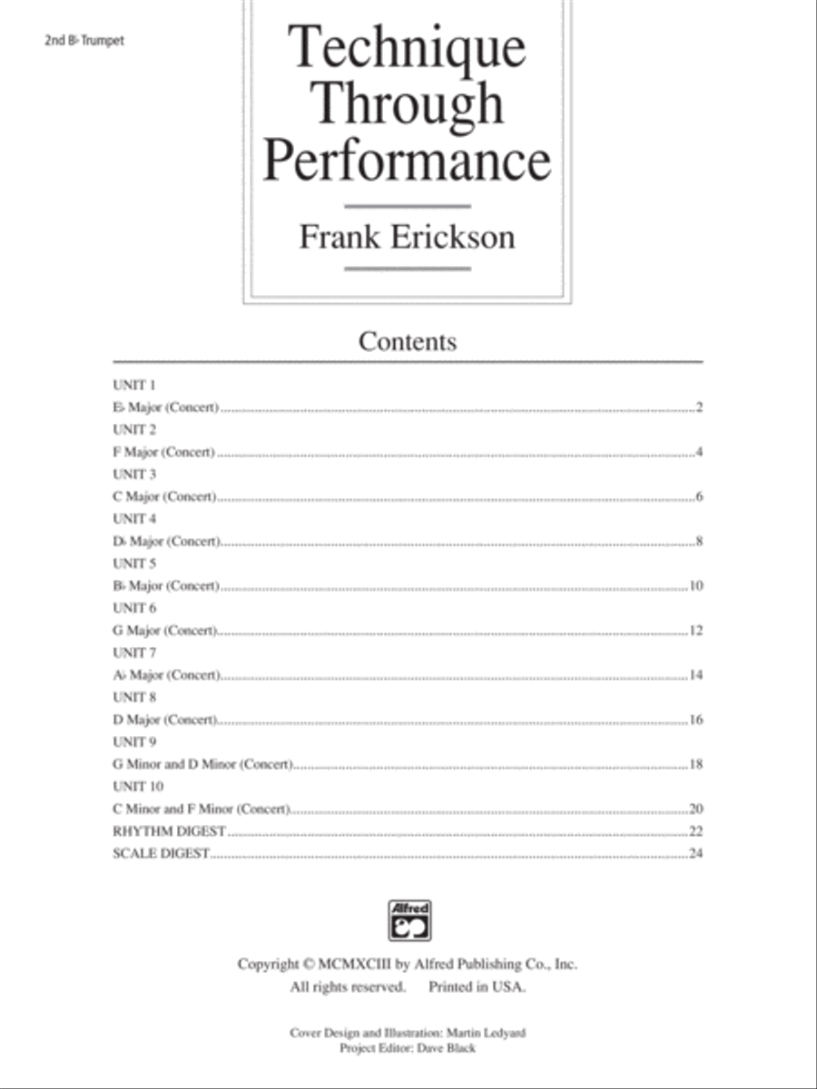 Technique Through Performance Concert Band Methods scores gallery preview page 2