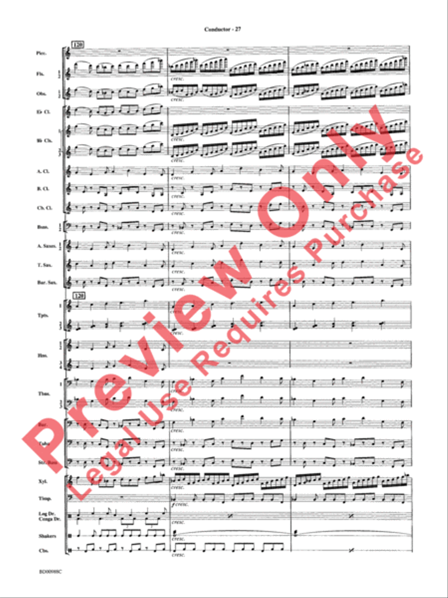 Kilimanjaro: An African Portrait Concert Band scores gallery preview page 30