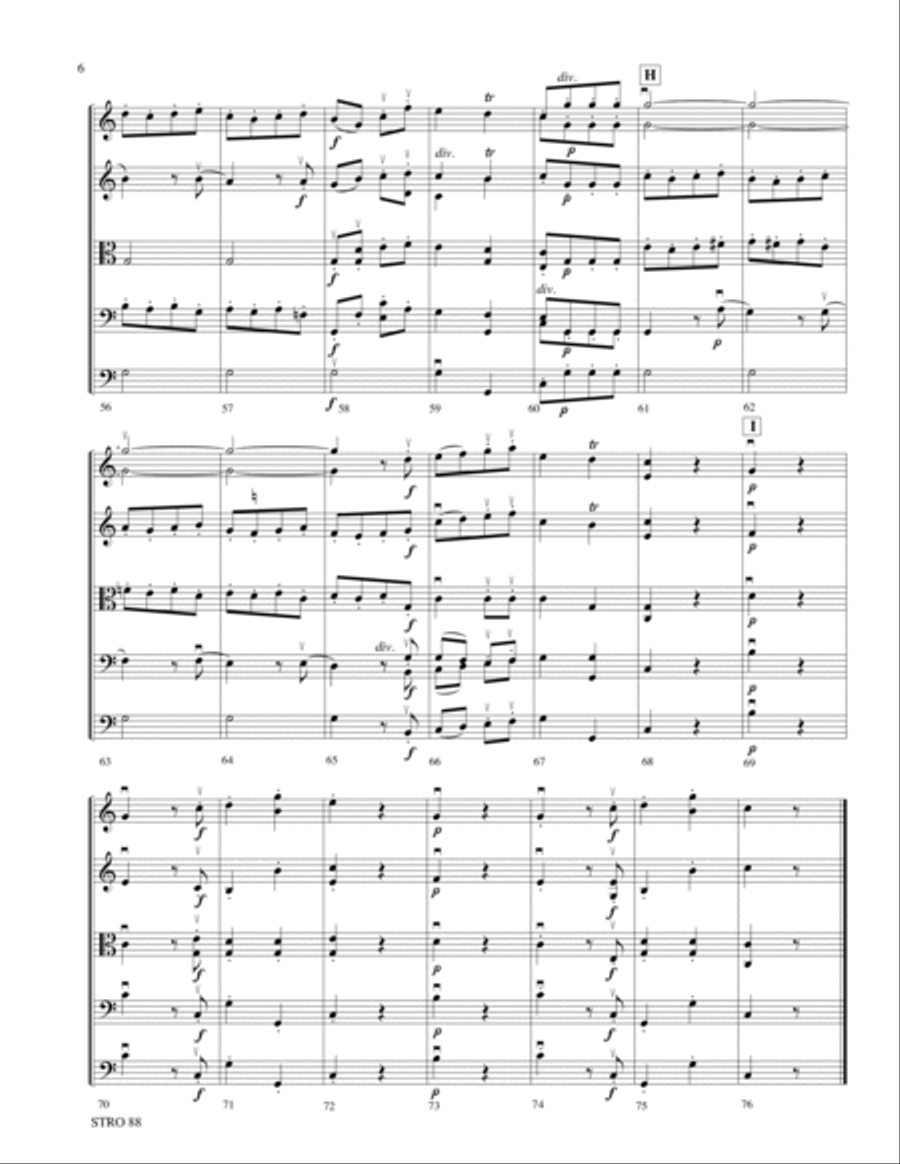 Divertimento No. 12, K. 252: Presto (Finale, 4th movement) Orchestra scores gallery preview page 5