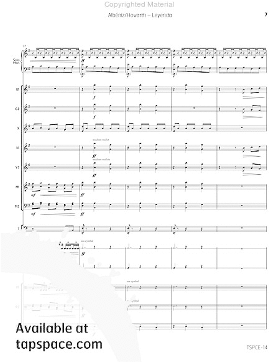 Leyenda Percussion Ensemble scores gallery preview page 10