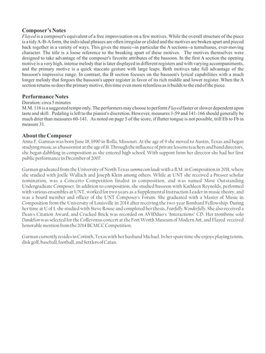 Flayed Bassoon Solo scores gallery preview page 2