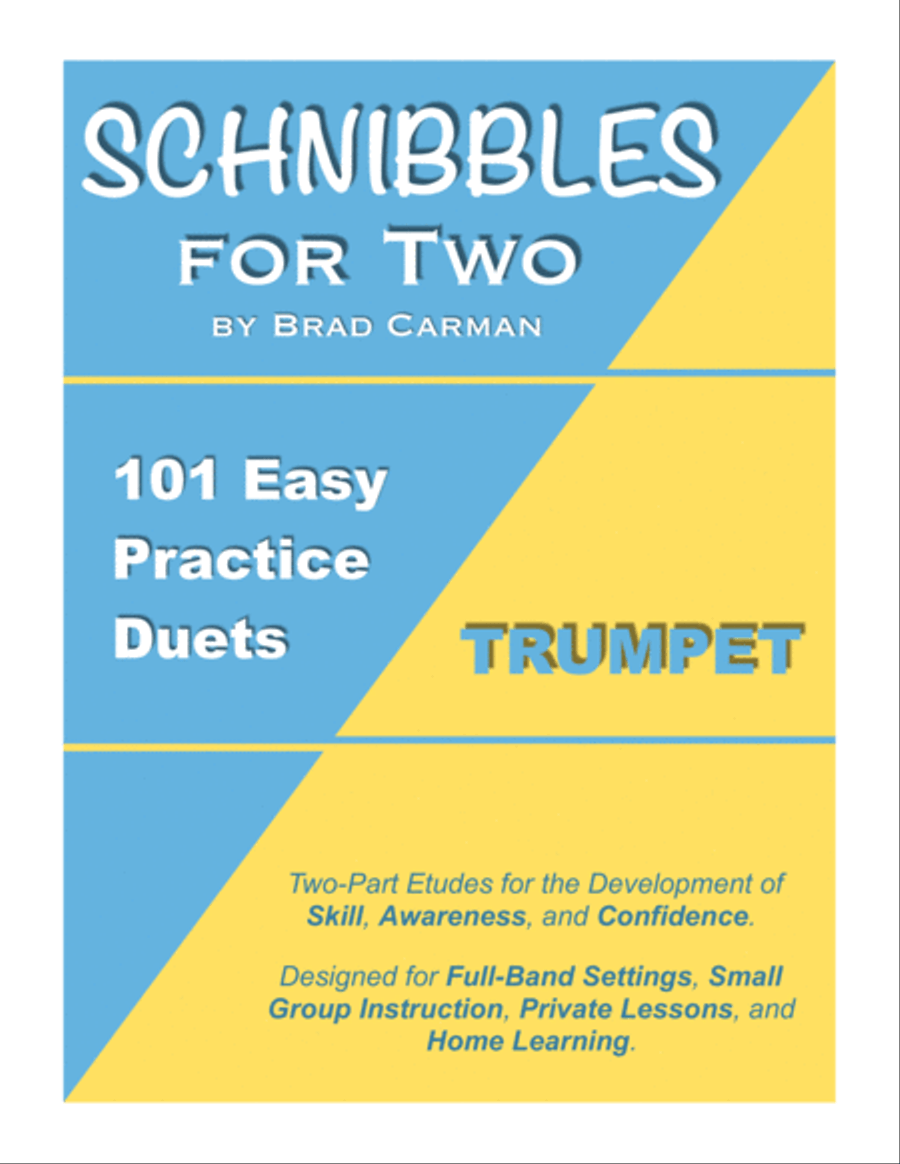 SCHNIBBLES for Two: 101 Easy Practice Duets for Band: TRUMPET Trumpet Duet scores gallery preview page 1