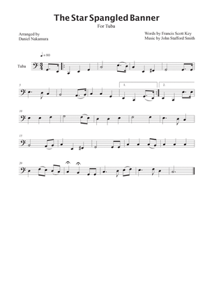 The Star Spangled Banner (For Tuba)
