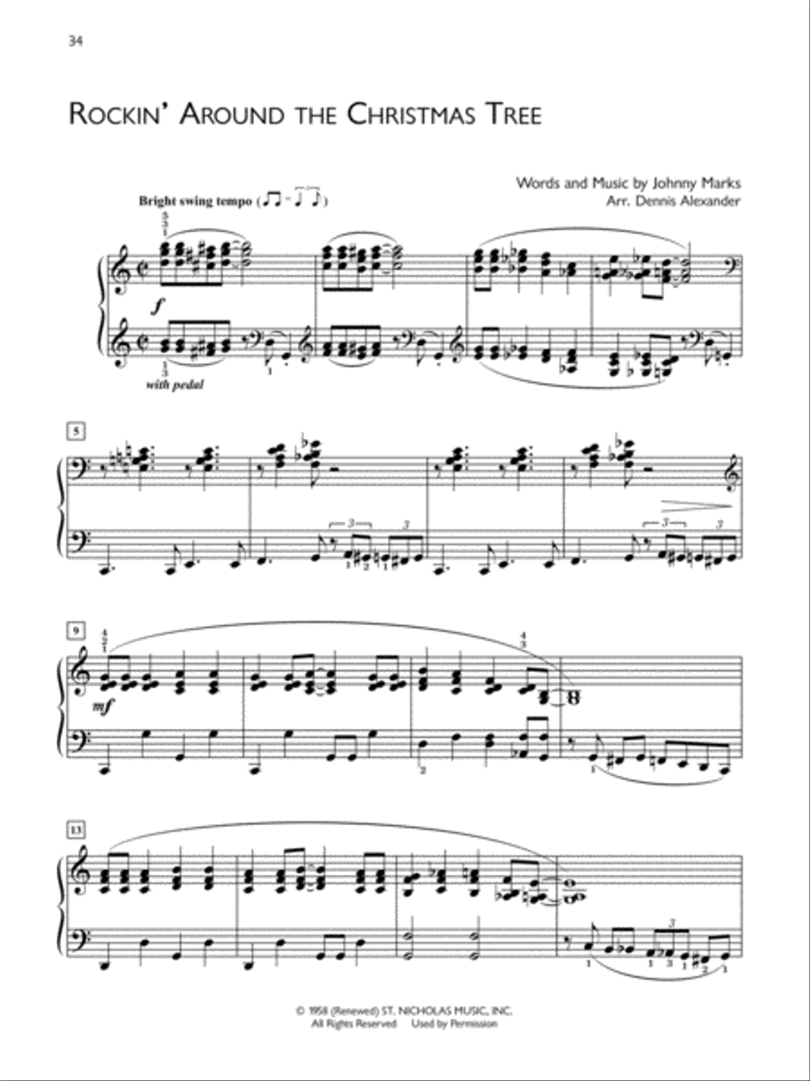 Popular Performer -- A Christmas Just for You Piano Solo scores gallery preview page 6