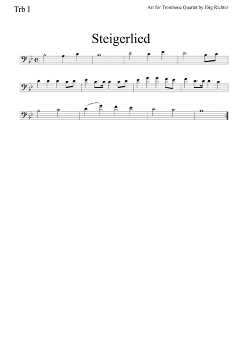 Steigerlied (Miner's song) for Trombone Quartet image number null