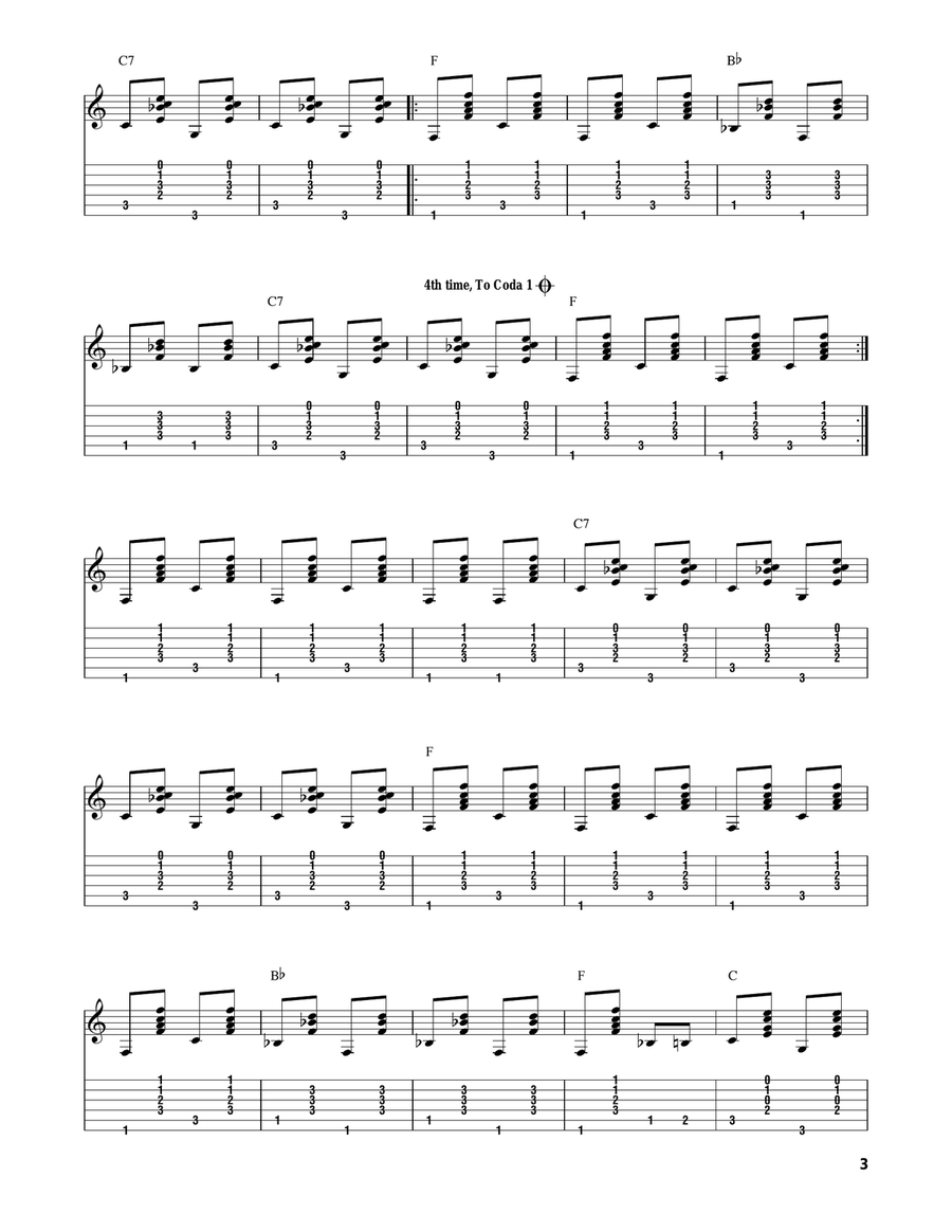 Orange Blossom Special Acoustic Guitar scores gallery preview page 3