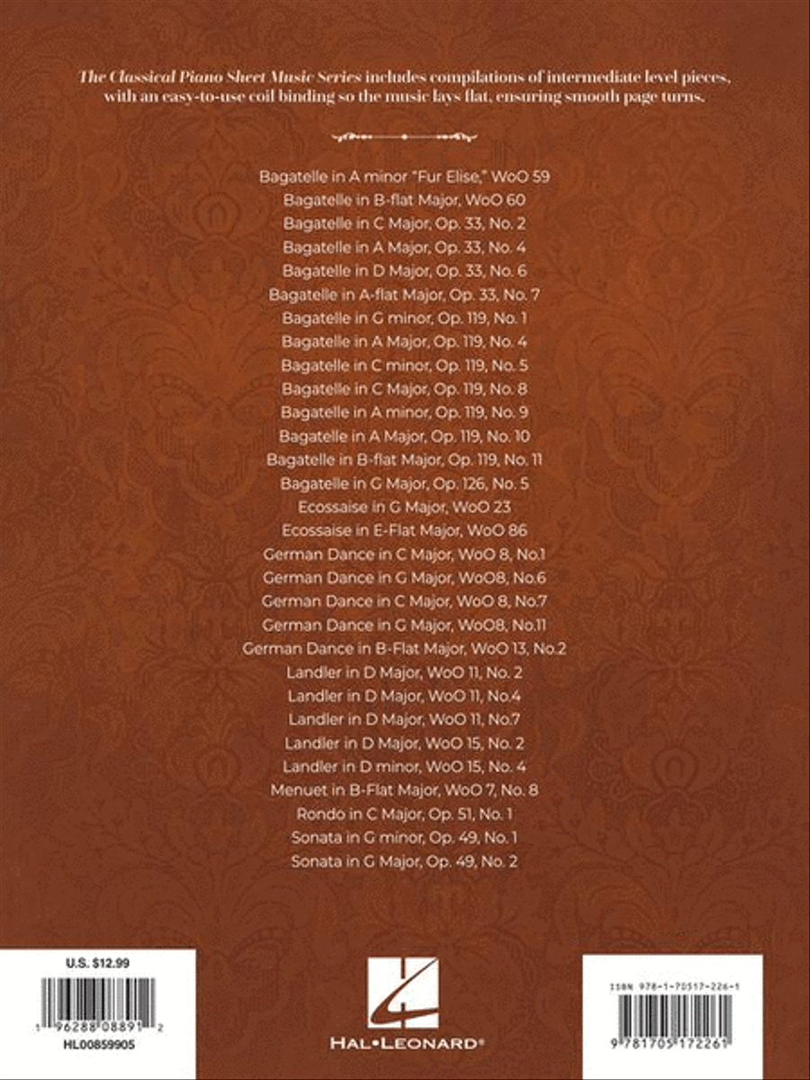 Intermediate Beethoven Favorites Piano scores gallery preview page 7