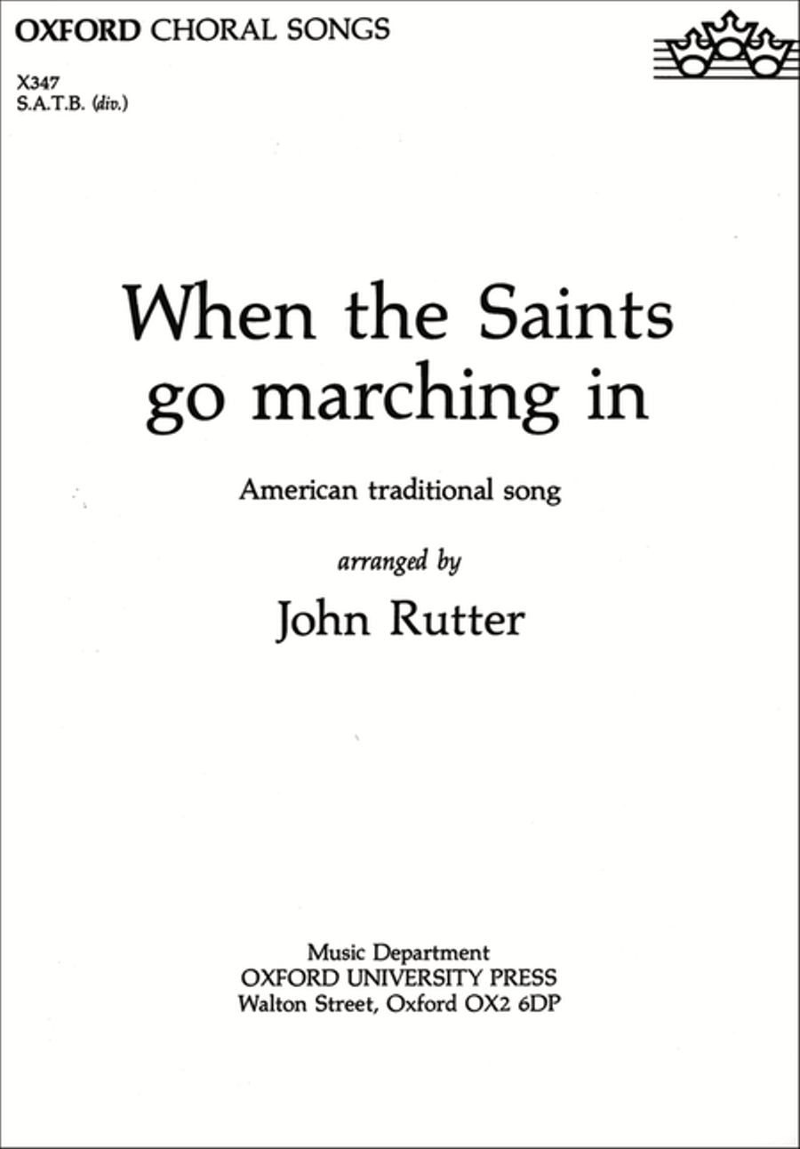 When the Saints go marching in 4-Part scores gallery preview page 1