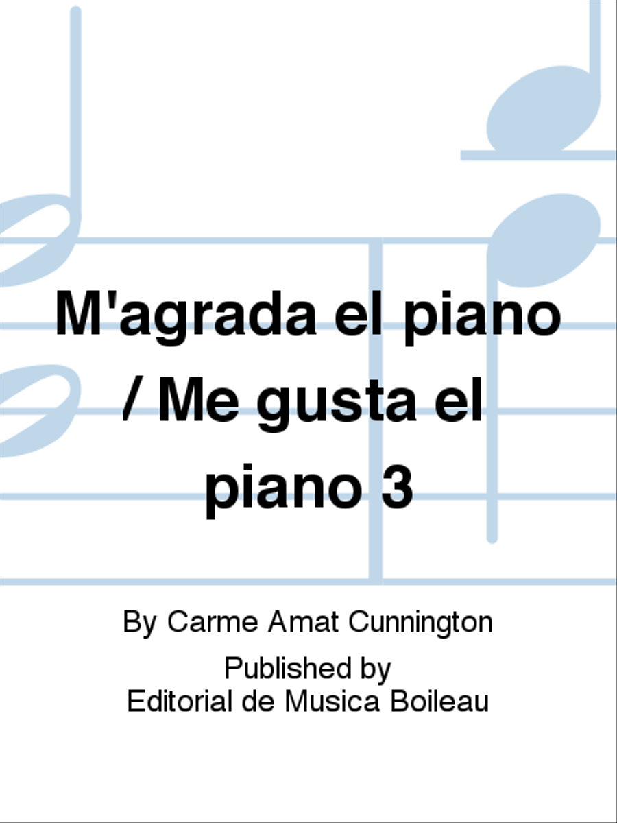 M'agrada el piano / Me gusta el piano 3 Piano Solo scores gallery preview page 1
