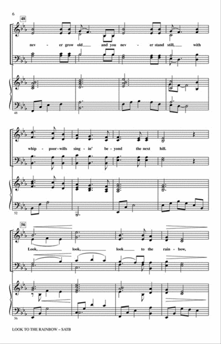 Look to the Rainbow Look to the Rainbow Choir scores gallery preview page 2