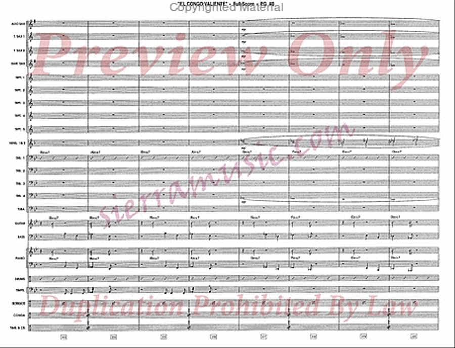 El Congo Valiente Jazz Ensemble scores gallery preview page 41