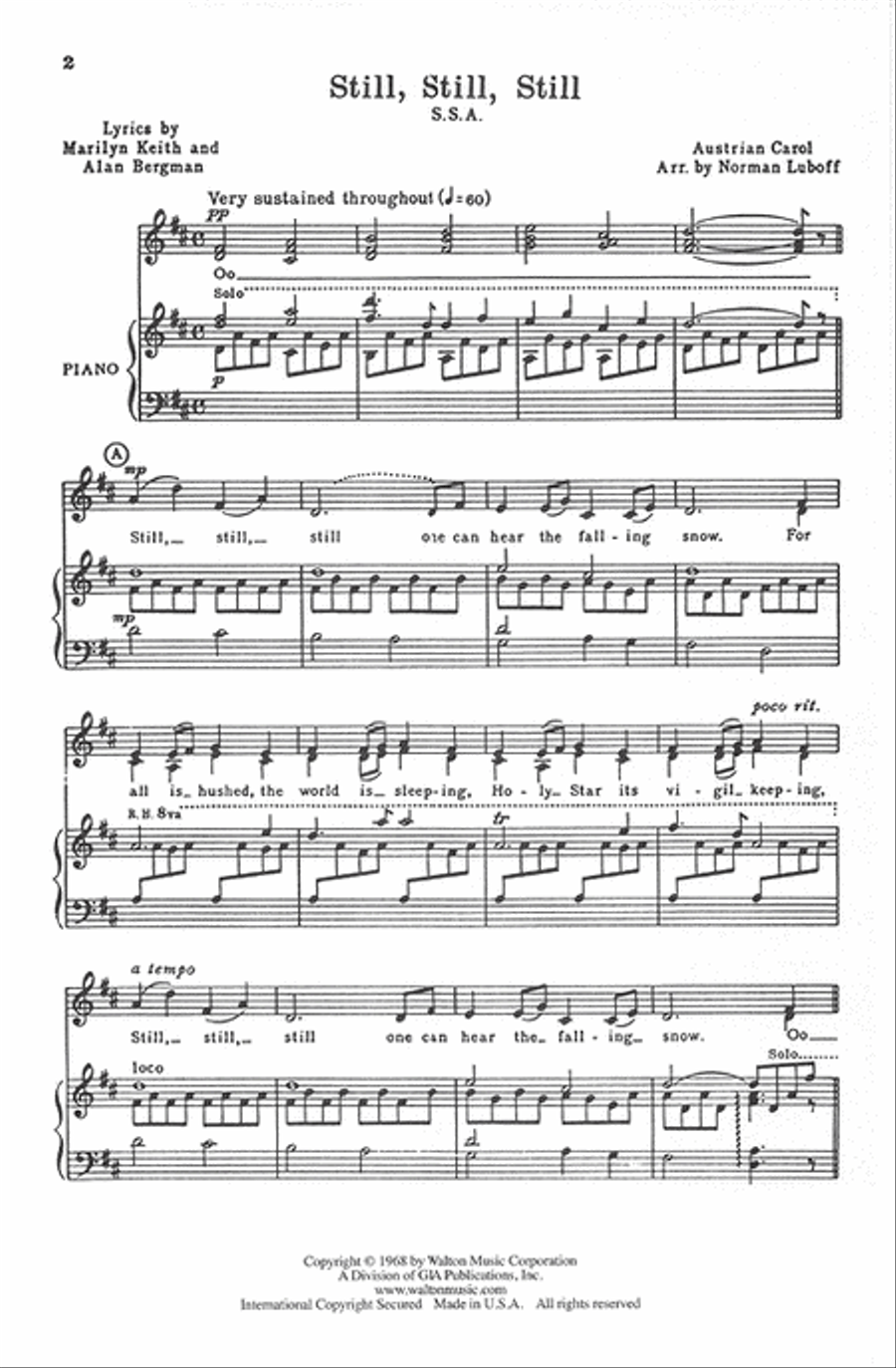 Still, Still, Still (SSA) SSA scores gallery preview page 2