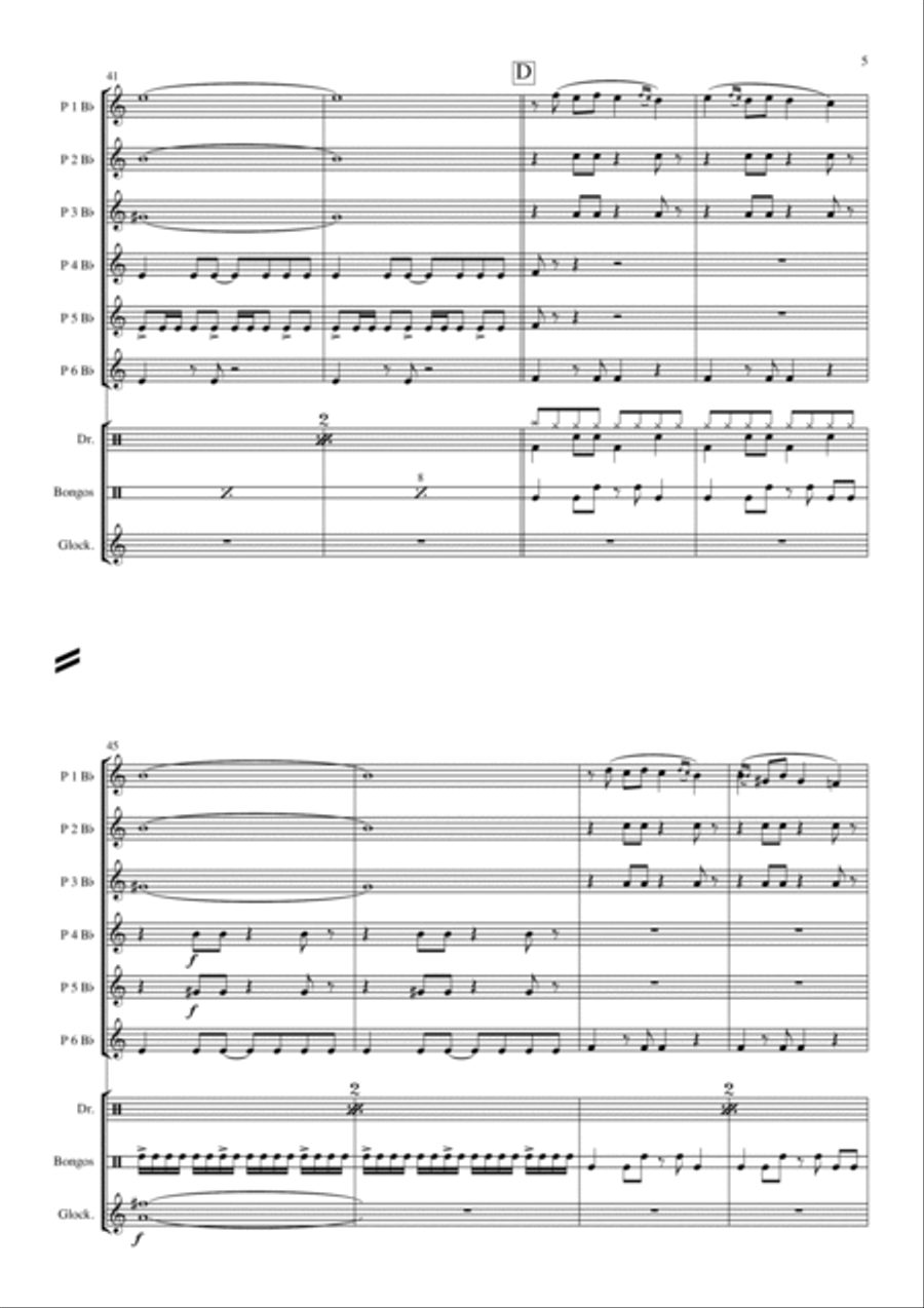 Misirlou Concert Band scores gallery preview page 5