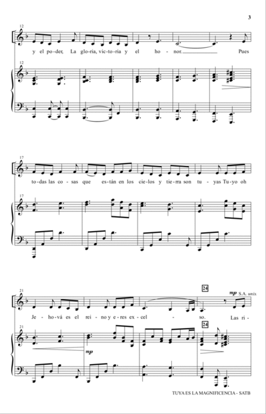 Tuya es la magnificencia Voice scores gallery preview page 2