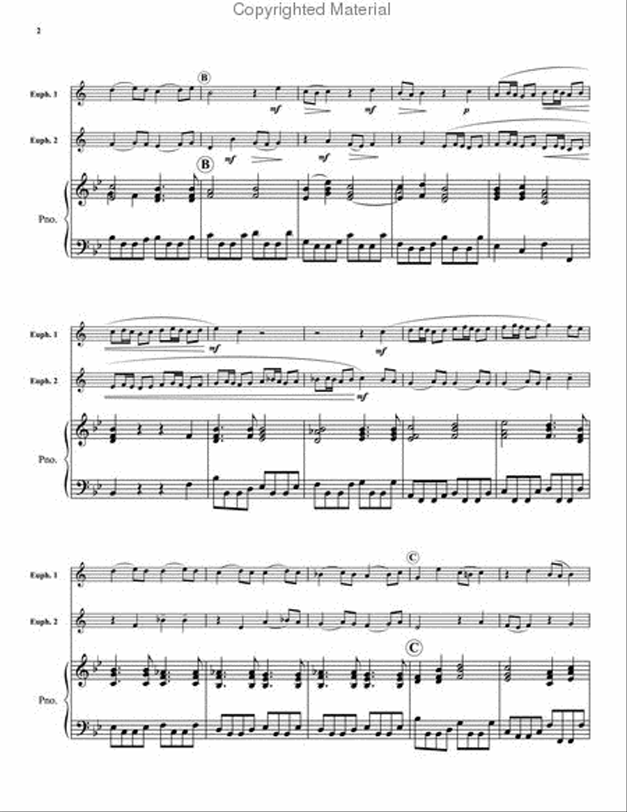 Aria - Duet from Cantata No. 78 Brass Duet scores gallery preview page 3