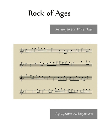 Book cover for Rock of Ages - Flute Duet
