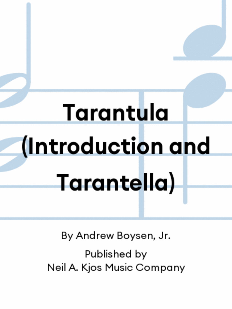 Tarantula (Introduction and Tarantella) School and Community scores gallery preview page 1
