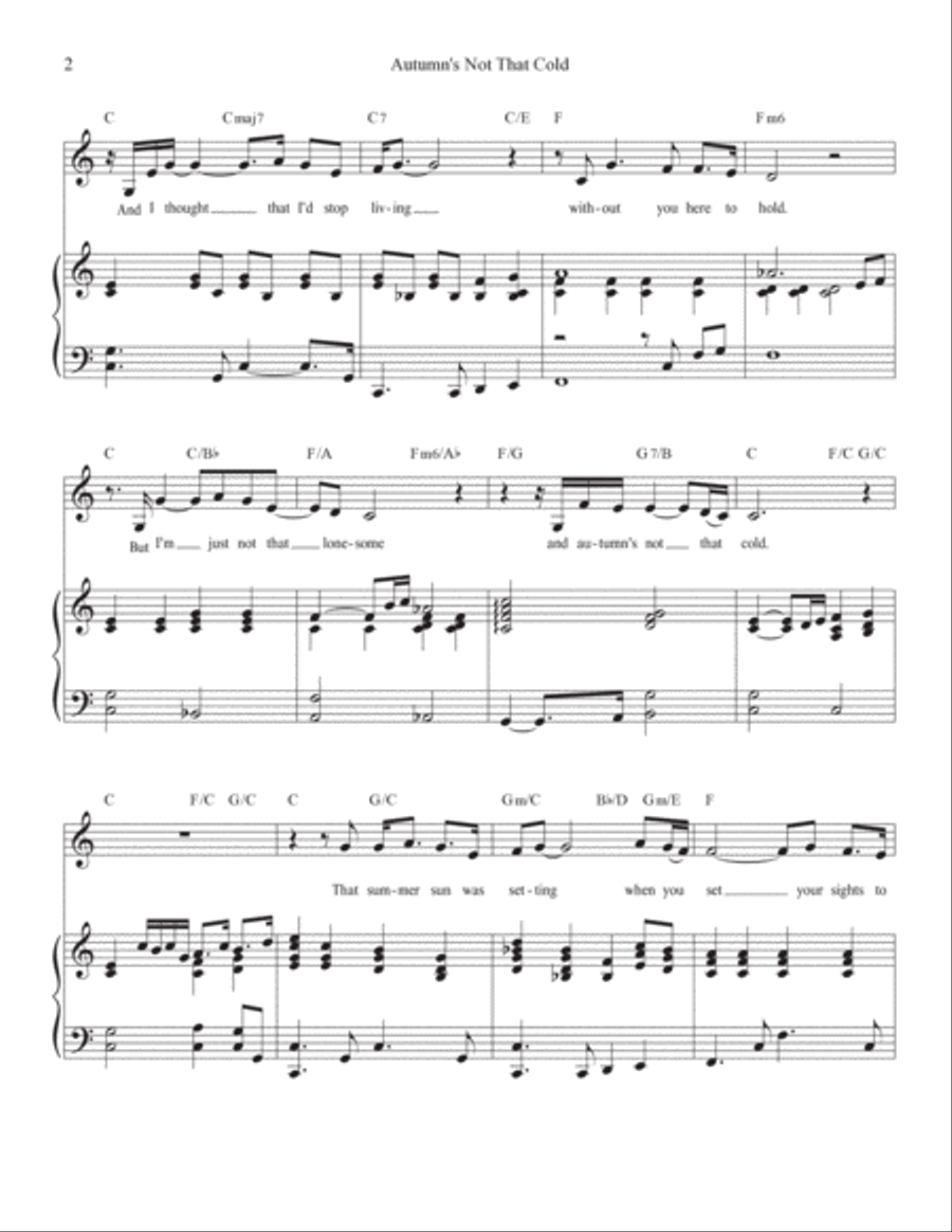 Autumn S Not That Cold Voice scores gallery preview page 2