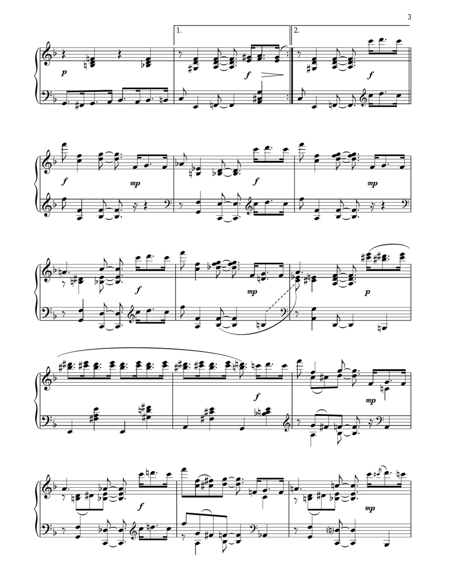 The Brooklyn Dodge The Brooklyn Dodge Piano Solo scores gallery preview page 3