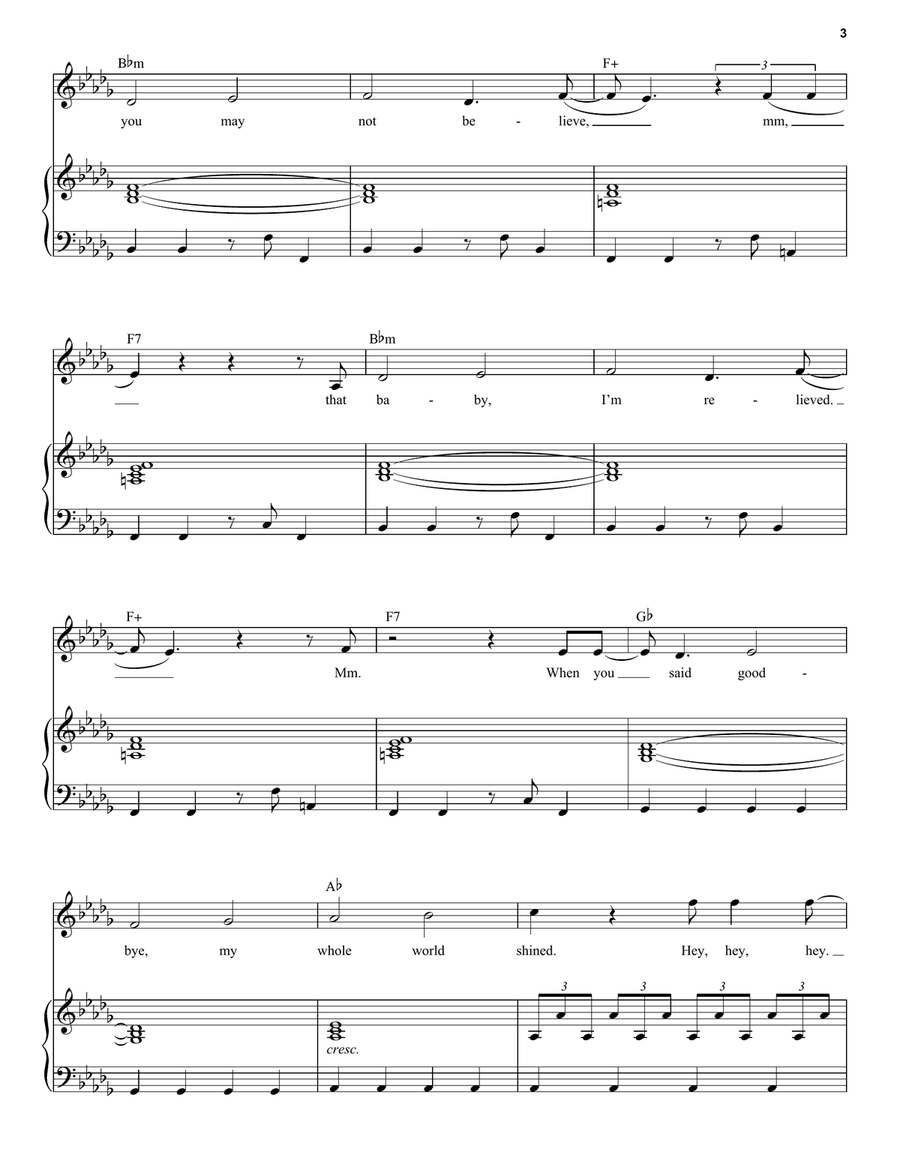It's A Beautiful Day Piano, Vocal, Guitar scores gallery preview page 3