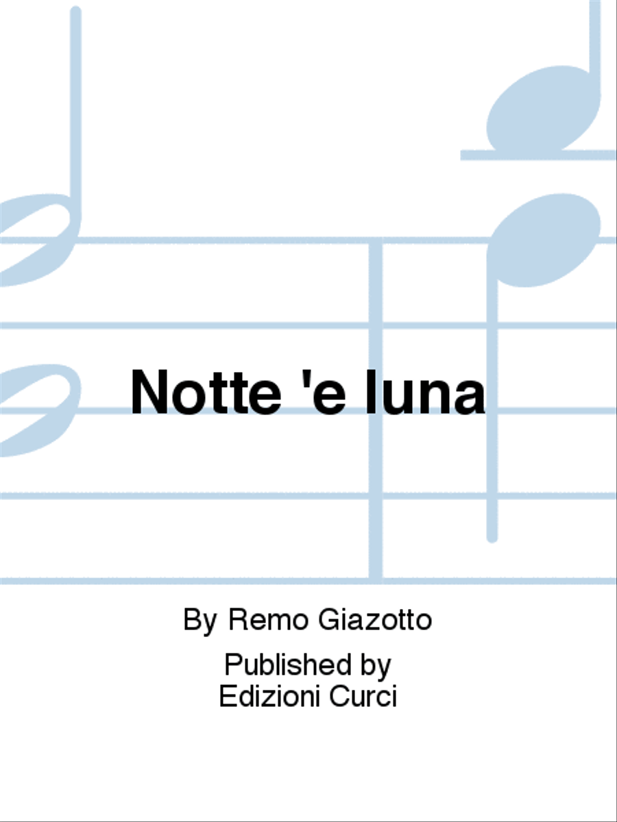 Notte 'e luna Voice Solo scores gallery preview page 1