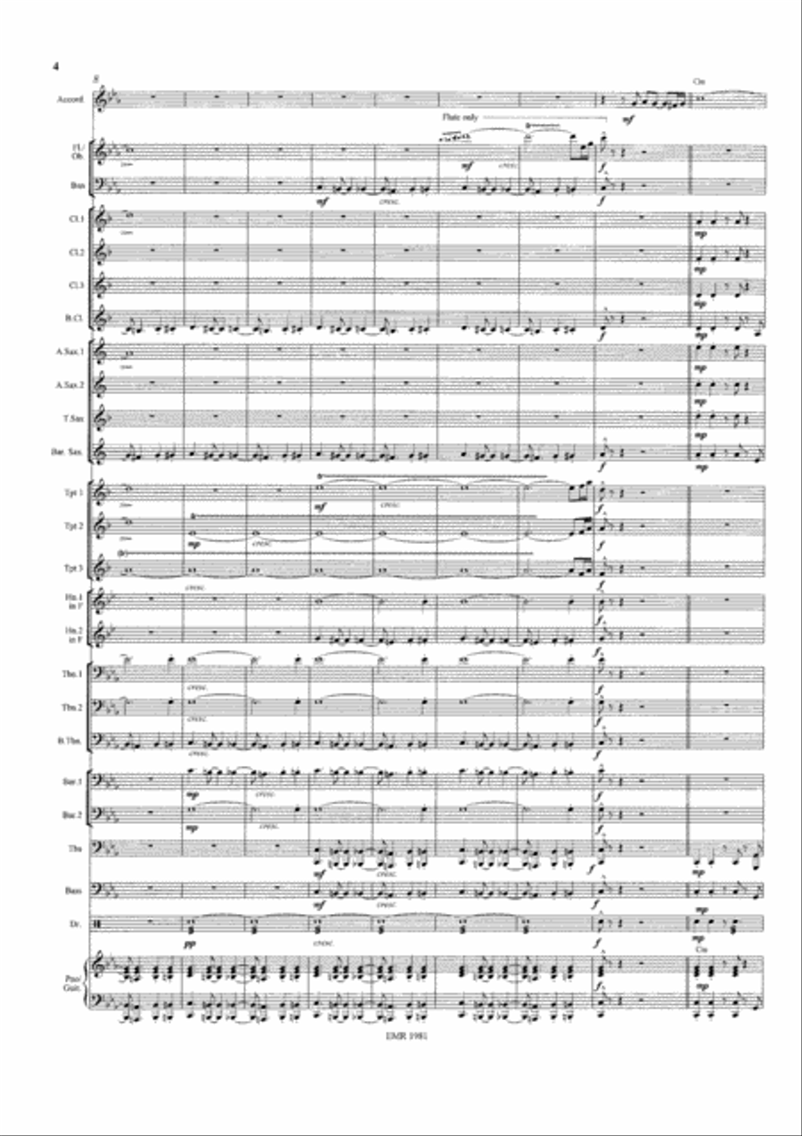 Tango Fuego Concert Band scores gallery preview page 5