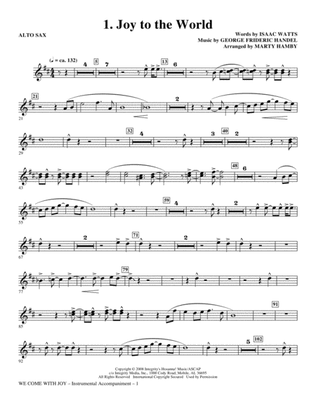We Come With Joy Orchestration - Alto Sax