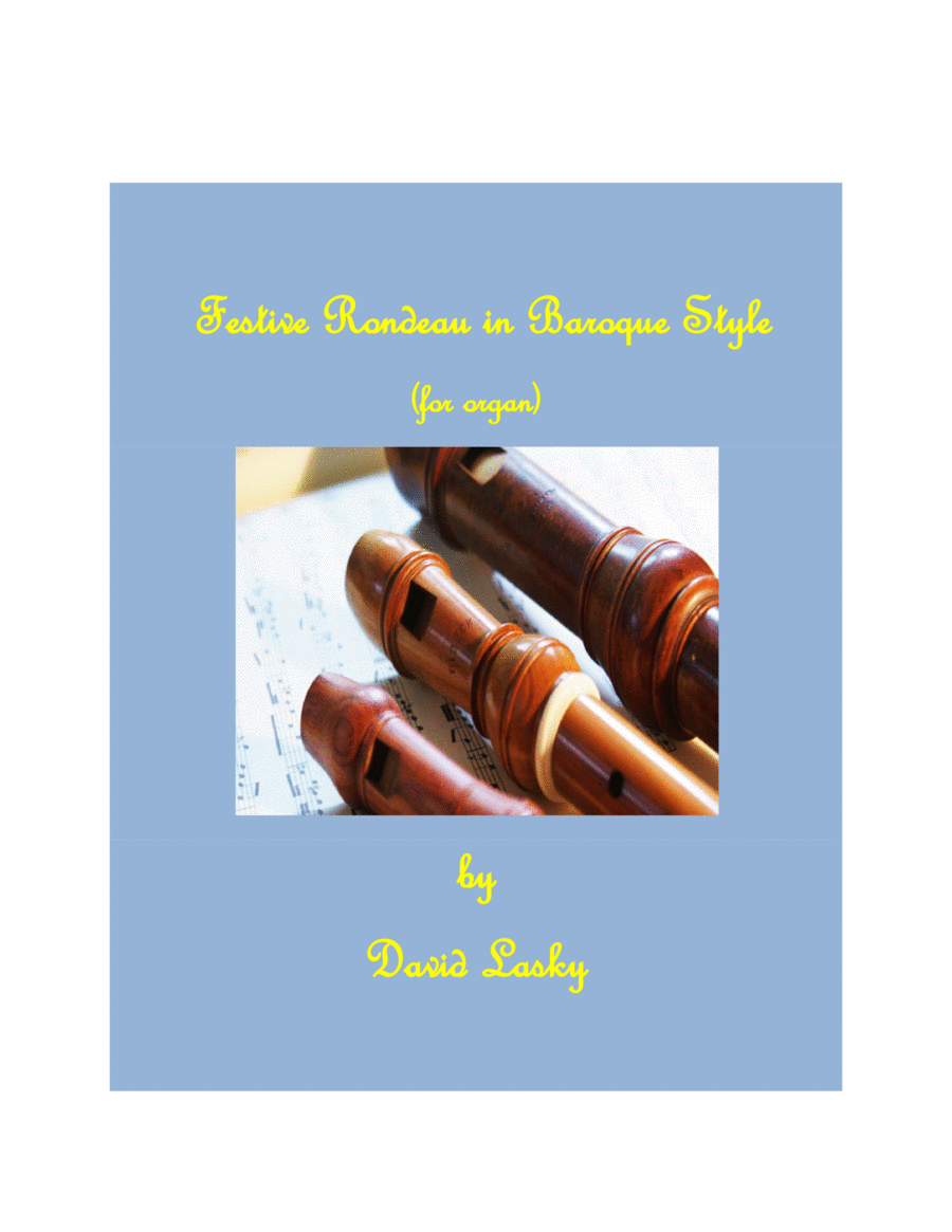 Festive Rondeau in Baroque Style Organ Solo scores gallery preview page 1