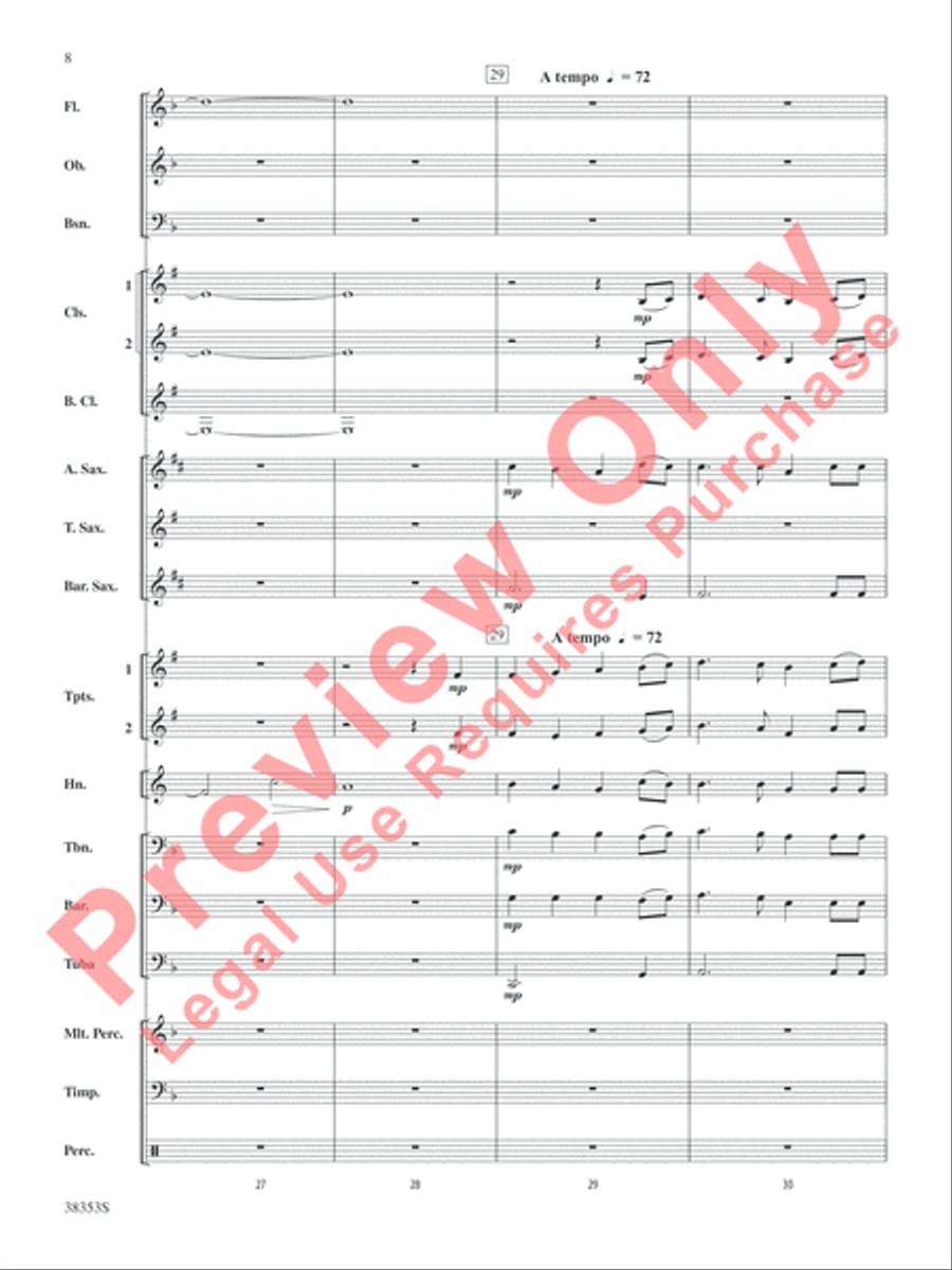 Swan Lake Swan Lake Concert Band scores gallery preview page 9
