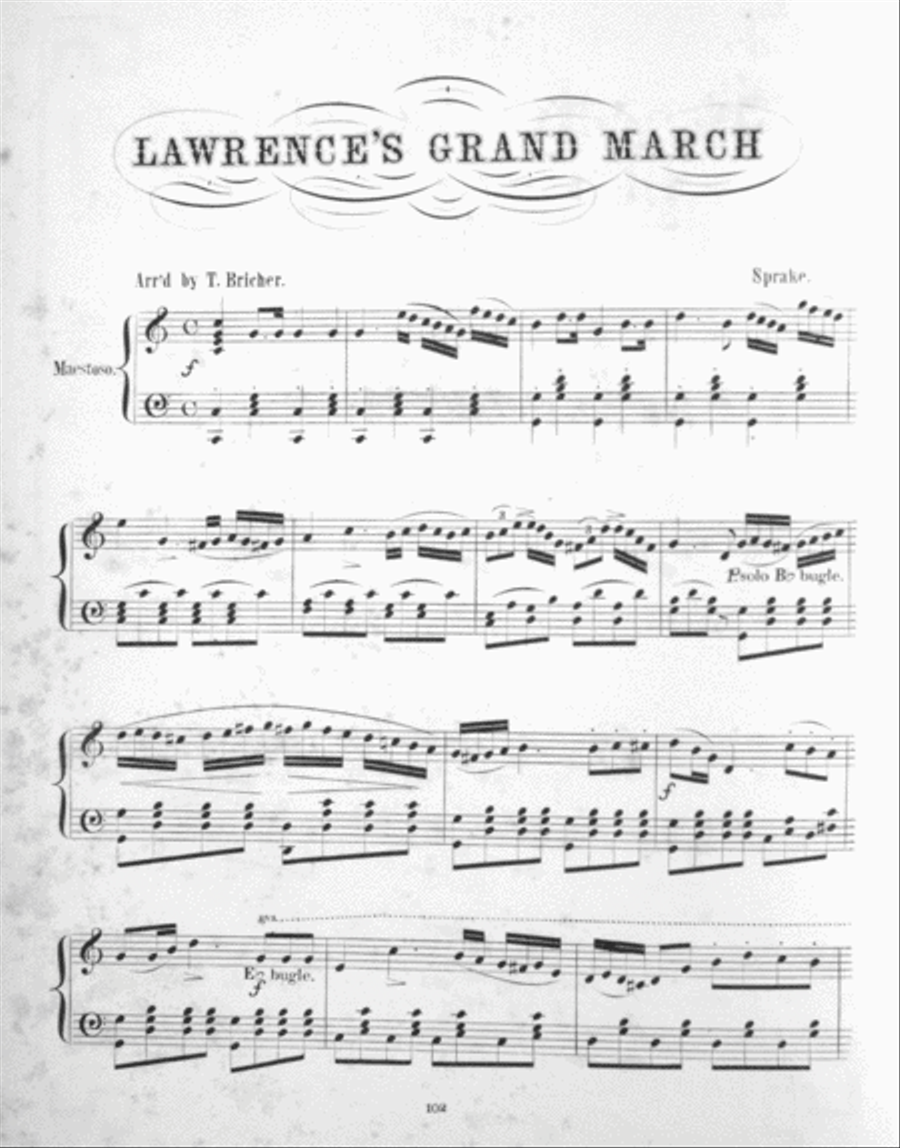 Lawrence's Grand March Piano Solo scores gallery preview page 2