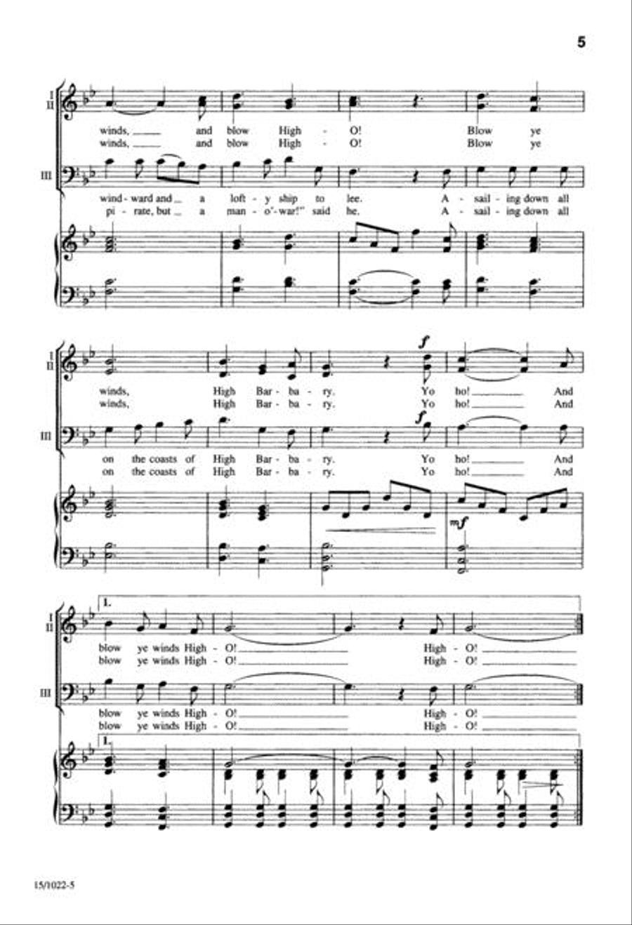 The Coasts of High Barbary 3-Part scores gallery preview page 5