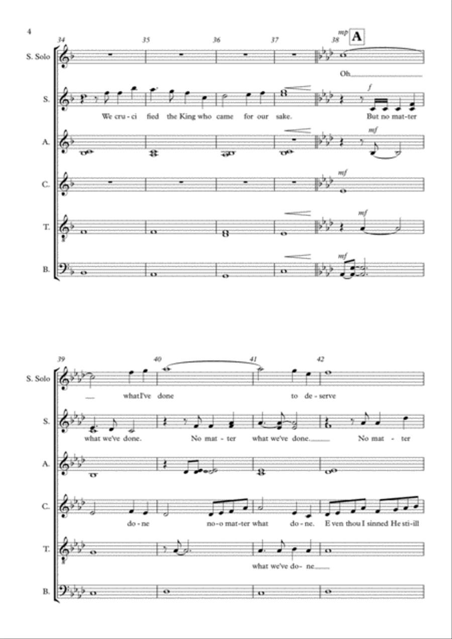 Born In Bethlehem 4-Part scores gallery preview page 4