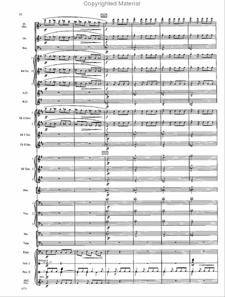 West Highlands Sojourn Concert Band scores gallery preview page 33