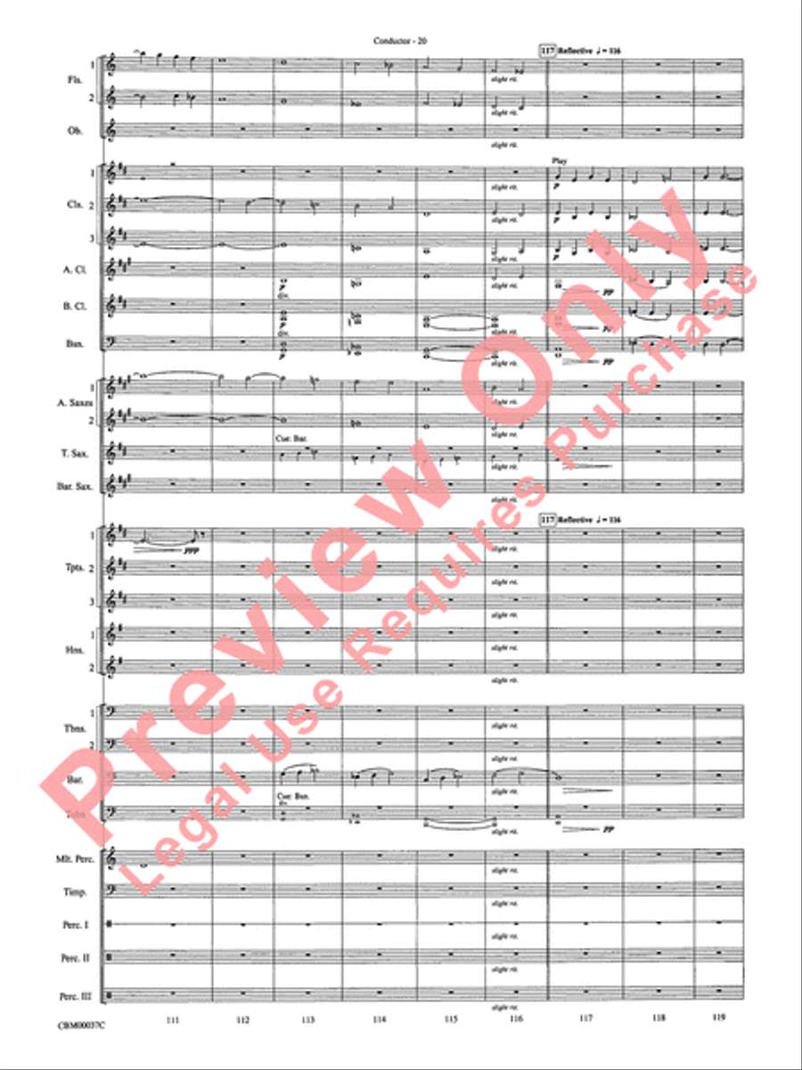 The Perfect Storm (from the Warner Bros. Motion Picture) Concert Band scores gallery preview page 23