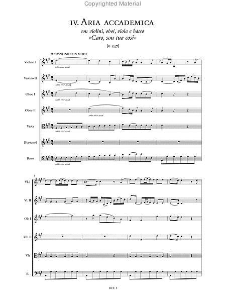 Opera Omnia. Vol. I: Concert Arias G 544-559