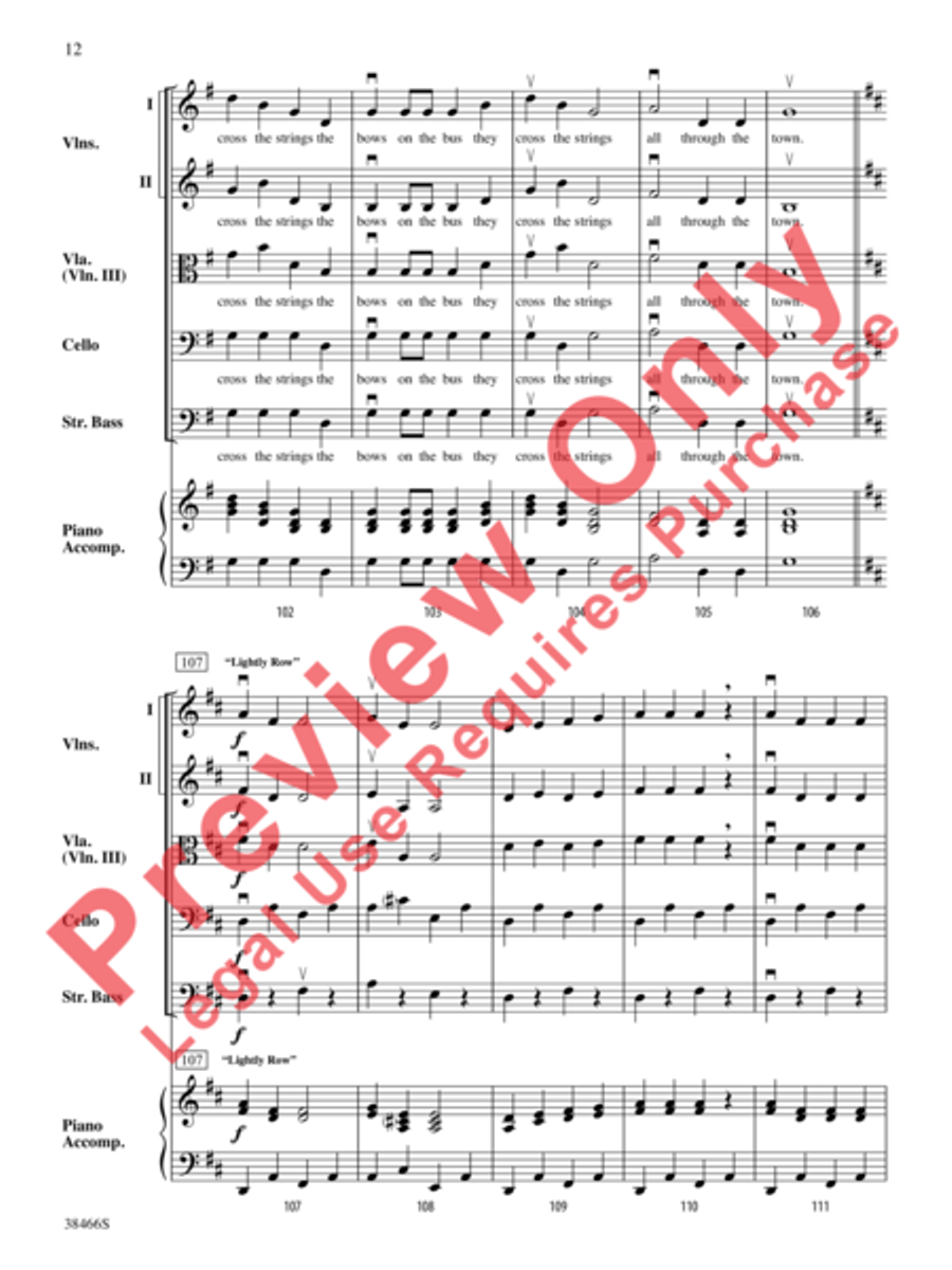 The Bows on the Bus String Orchestra scores gallery preview page 13